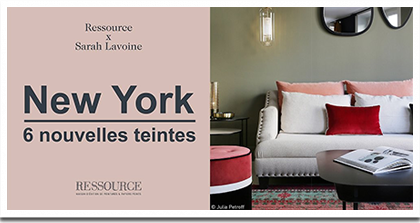 Палитра дизайнерских красок Сары Лавуан "Нью-Йорк" | Sarah Lavoine, New York от французской фабрики Ressource